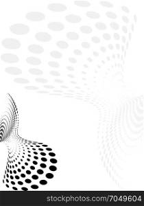 Background Composition, Web Template (Halftone) Vector Illustration