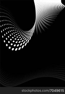Background Composition, Web Template (Halftone) Vector Illustration