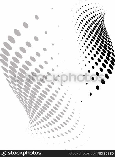 Background Composition, Web Template (Halftone) Vector Illustration