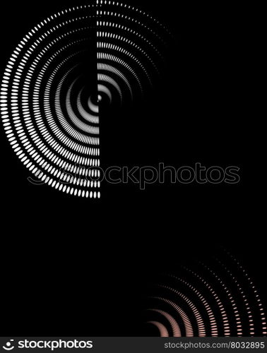Background Composition, Web Template (Halftone) Vector Illustration