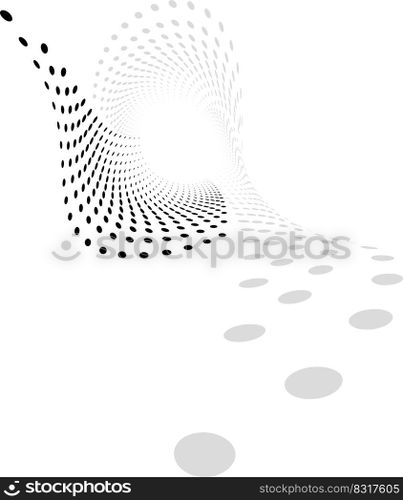 Background Composition, Web Template  Halftone  Vector Illustration