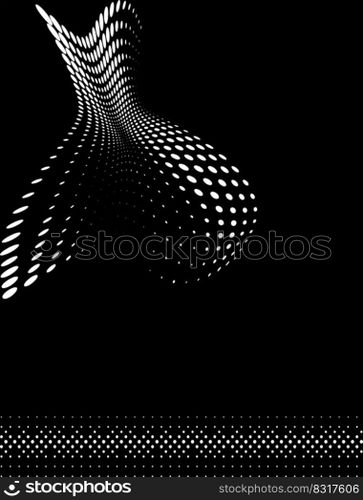 Background Composition, Web Template  Halftone  Vector Illustration