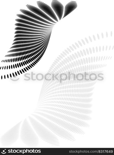 Background Composition, Web Template  Halftone  Vector Illustration