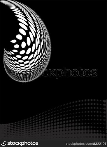Background Composition, Web Template  Halftone  Vector Illustration