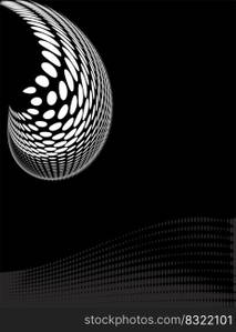 Background Composition, Web Template  Halftone  Vector Illustration