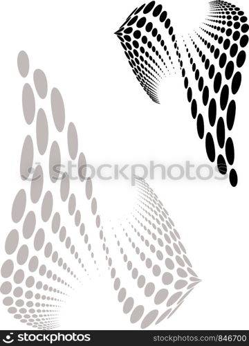 Background Composition, Web Template (Halftone) Vector Illustration