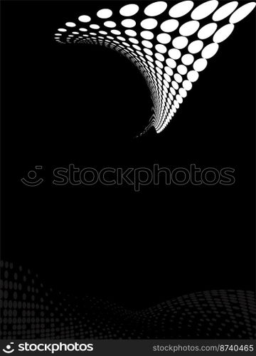 Background Composition, Web Template  Halftone  Vector Illustration