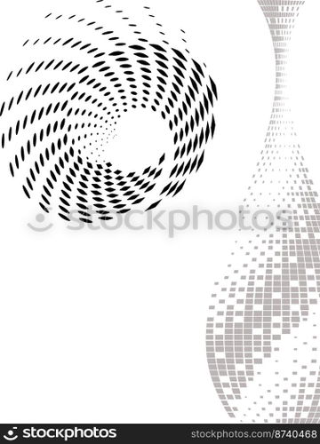 Background Composition, Web Template  Halftone  Vector Illustration