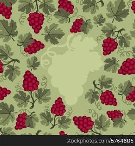 Background design with abstract grapes.