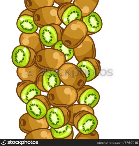 Background design with stylized fresh ripe kiwi.. Background design with stylized fresh ripe kiwi