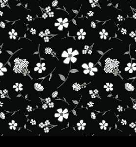 Background - floral seamless in black and white. EPS10 vector, swatch included.