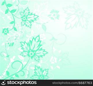 Background flower, elements for design