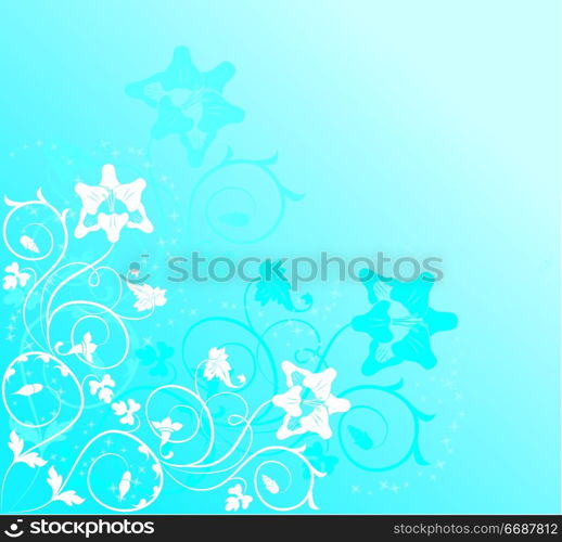 Background flower, elements for design, illustration