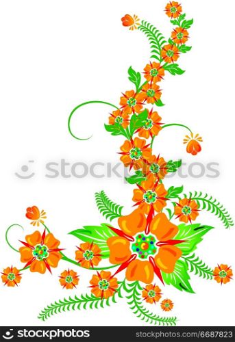 Background flower, elements for design, illustration