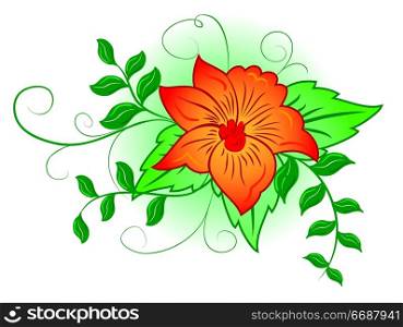Background flower, elements for design, illustration