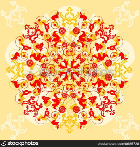 Background flower, elements for design, vector