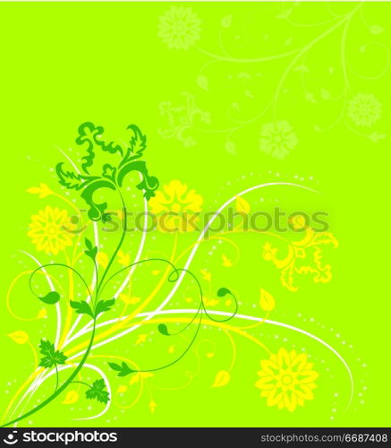Background flower, elements for design, vector
