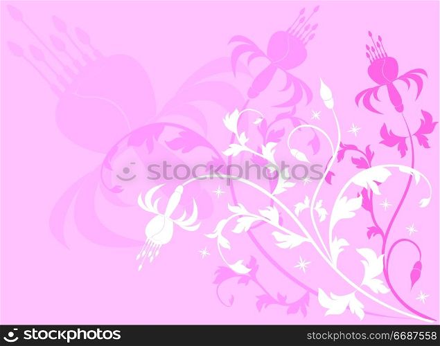 Background flower, vector