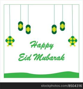 background for happy Eid al-Fitr vector design