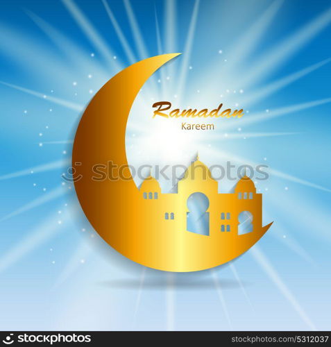 Background for Muslim Community Festival Ramadan Rareem. Eid Mubarak. Vector Illustration EPS10. Background for Muslim Community Festival Ramadan Rareem. Eid Mu