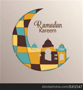 Background for Muslim Community Festival Ramadan Rareem. Eid Mubarak. Vector Illustration EPS10. Background for Muslim Community Festival Ramadan Rareem. Eid Mu