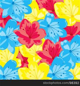 Background from flower. Year colorful background from varied flower.Vector illustration