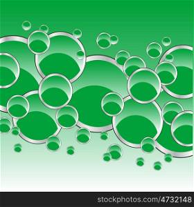 Background from green circle. Colorful background from round figures of the green colour