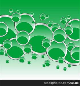 Background from green circle. Colorful background from round figures of the green colour