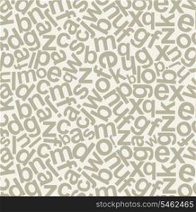 Background from letters of the Latin alphabet. A vector illustration