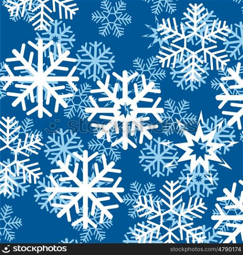 Background from snowflake. Cool winter background from snowflake on turn blue