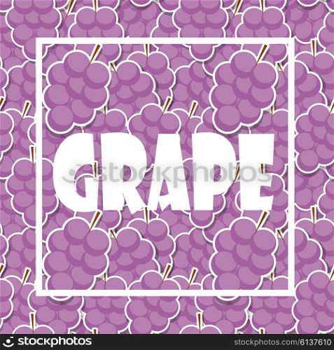 Background from Violet Grapes. Vector Illustration. EPS10. Background from Grapes. Vector Illustration