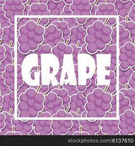Background from Violet Grapes. Vector Illustration. EPS10. Background from Grapes. Vector Illustration