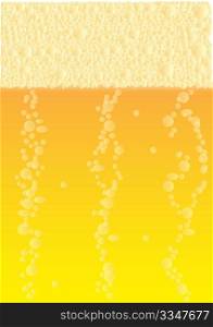 Background - Illustration of Detail of Glass of Beer