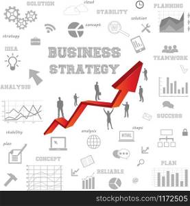 Background image with business plan concept.Business success concept