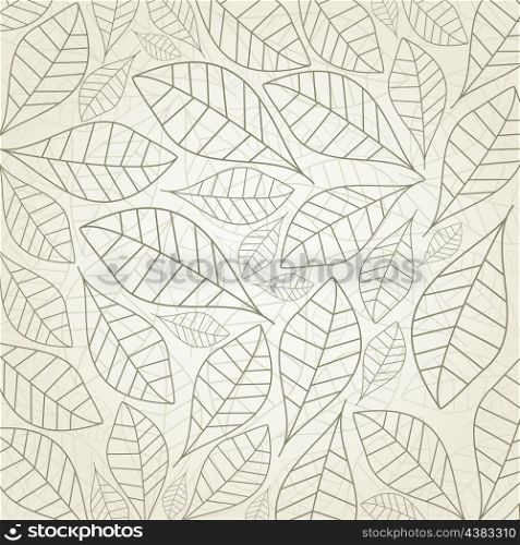 Background made from leaf. A vector illustration