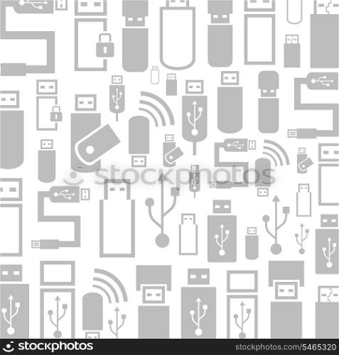 Background made from usb. A vector illustration