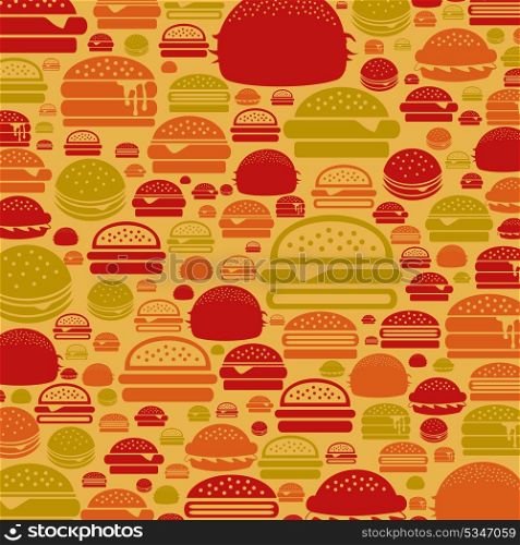 Background made of a hamburger. A vector illustration