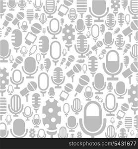 Background made of a microphone. A vector illustration