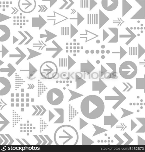 Background made of arrows. A vector illustration