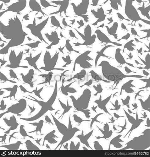 Background made of birds. A vector illustration