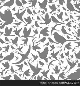 Background made of birds. A vector illustration