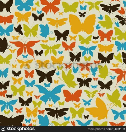 Background made of butterflies. A vector illustration
