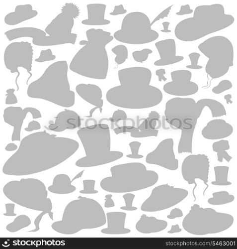 Background made of caps. A vector illustration