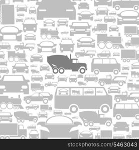 Background made of cars. A vector illustration