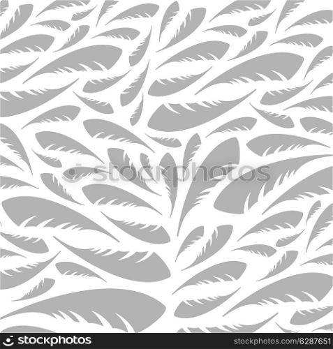 Background made of feathers. A vector illustration