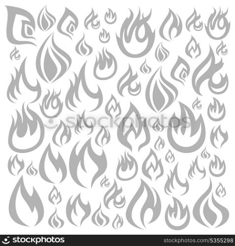 Background made of fire. A vector illustration