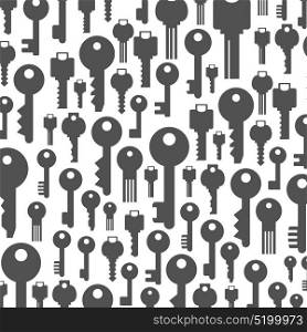 Background made of keys. Vector illustration