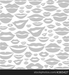 Background made of lips. A vector illustration