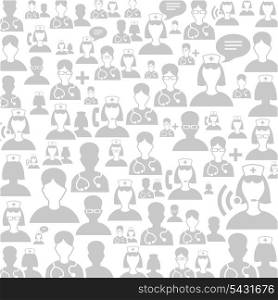Background made of medicine of workers. Vector illustrations