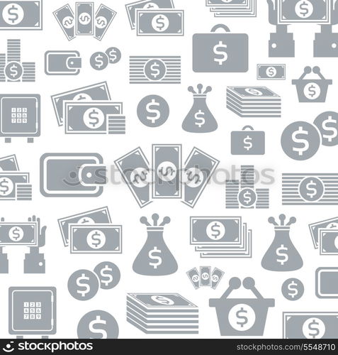 Background made of symbols of money